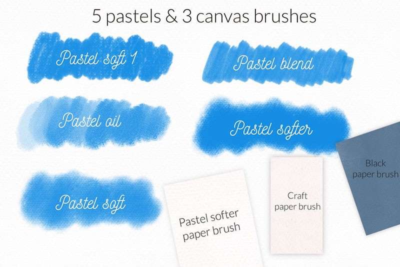 Procreate粉彩效果笔刷 笔刷资源 sucaiwan.com