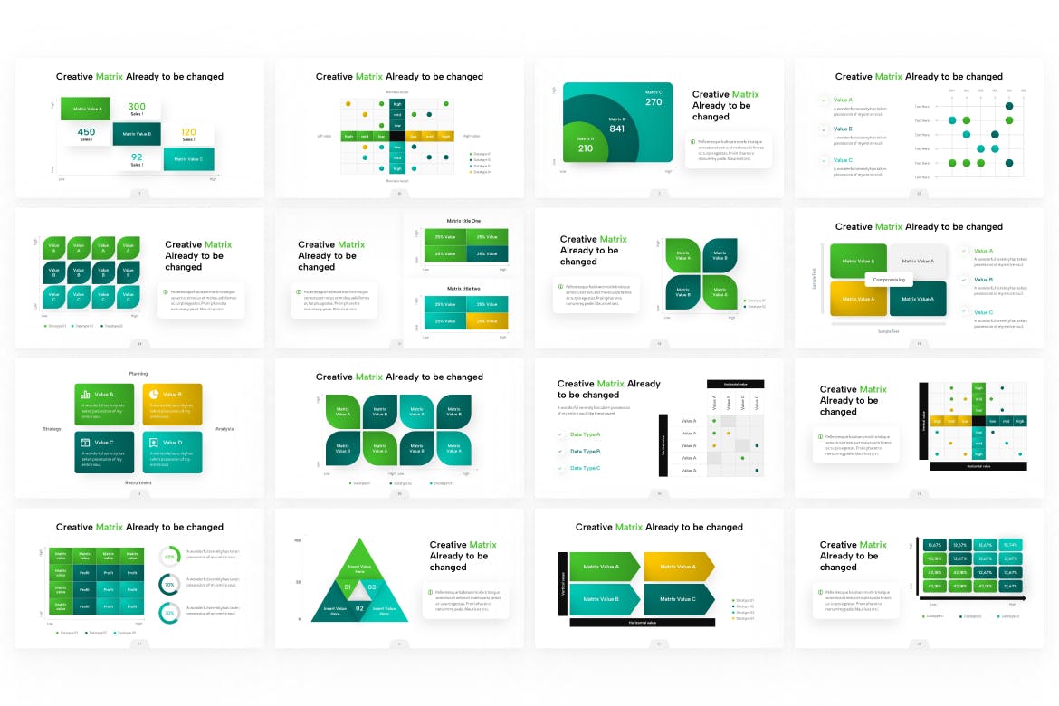 矩阵信息图表PowerPoint演示文稿模板 Matrix Infographic PowerPoint Template 幻灯图表 第3张-素材湾丨精选海外优质设计素材资源 矩阵信息图表PowerPoint演示文稿模板 Matrix Infographic PowerPoint Template 幻灯图表 sucaiwan.com
