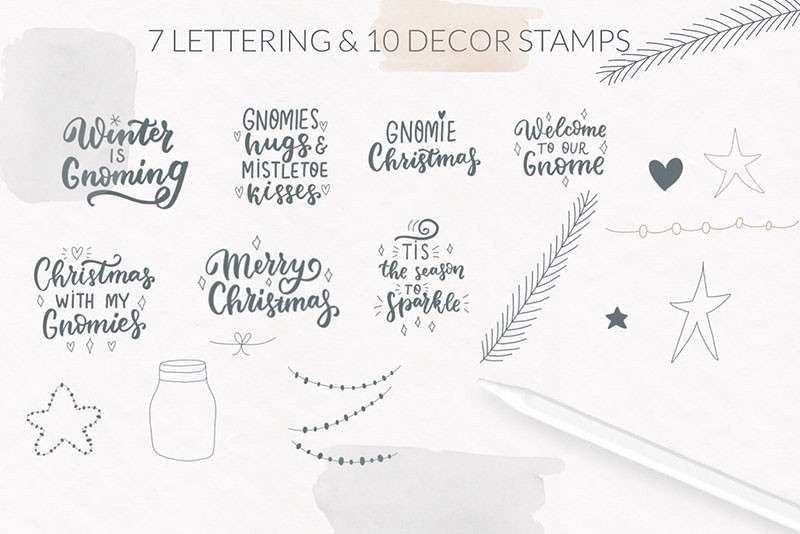 460+西方节日装饰和图案Procreate笔刷 笔刷资源 sucaiwan.com