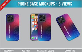 iPhone 14 Pro手机壳设计样机 Phone Case Mockups