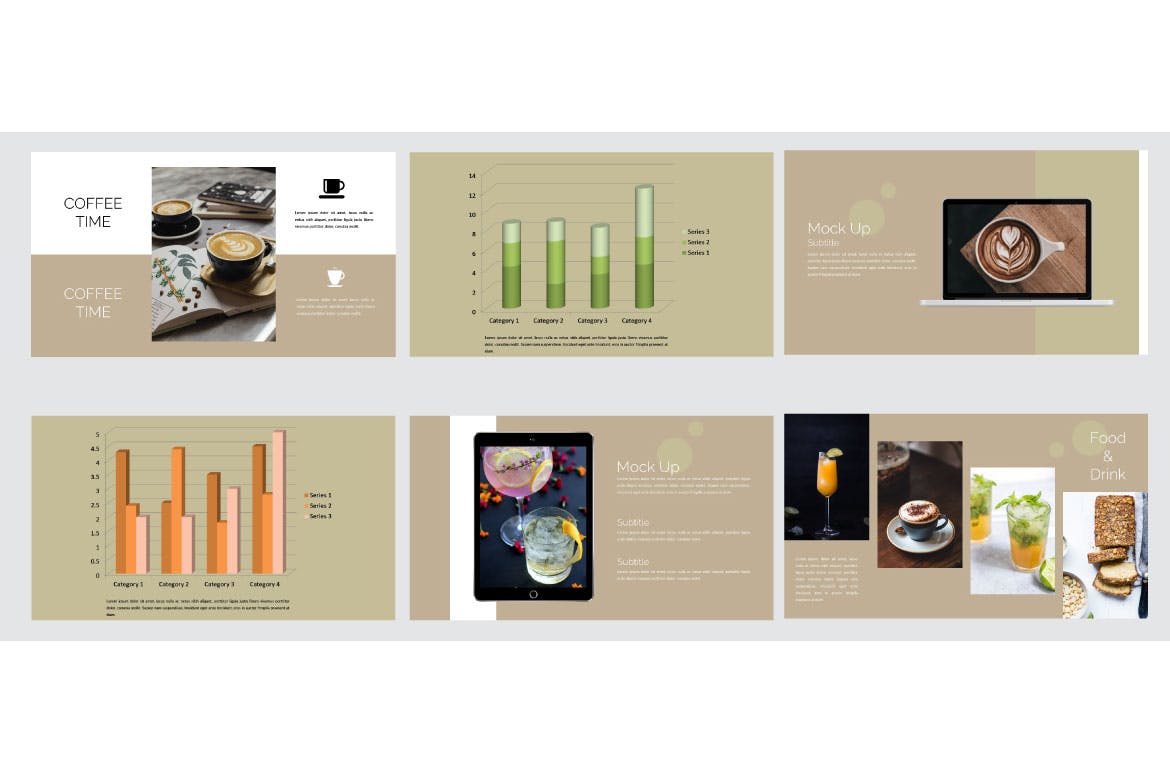 咖啡店创意演示PPT模板 Emily Coffee Shop – Creative Powerpoint Template 幻灯图表 第8张-素材湾丨精选海外优质设计素材资源 咖啡店创意演示PPT模板 Emily Coffee Shop – Creative Powerpoint Template 幻灯图表 sucaiwan.com