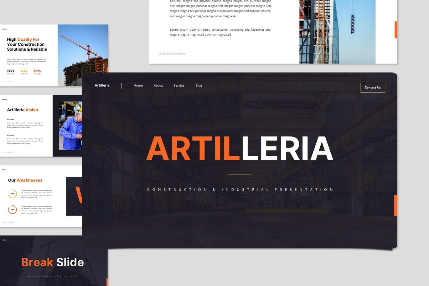 建筑和工业PowerPoint演示文稿模板 Artilleria – Construction Powerpoint Template 幻灯图表 第8张-素材湾丨精选海外优质设计素材资源 建筑和工业PowerPoint演示文稿模板 Artilleria – Construction Powerpoint Template 幻灯图表 sucaiwan.com