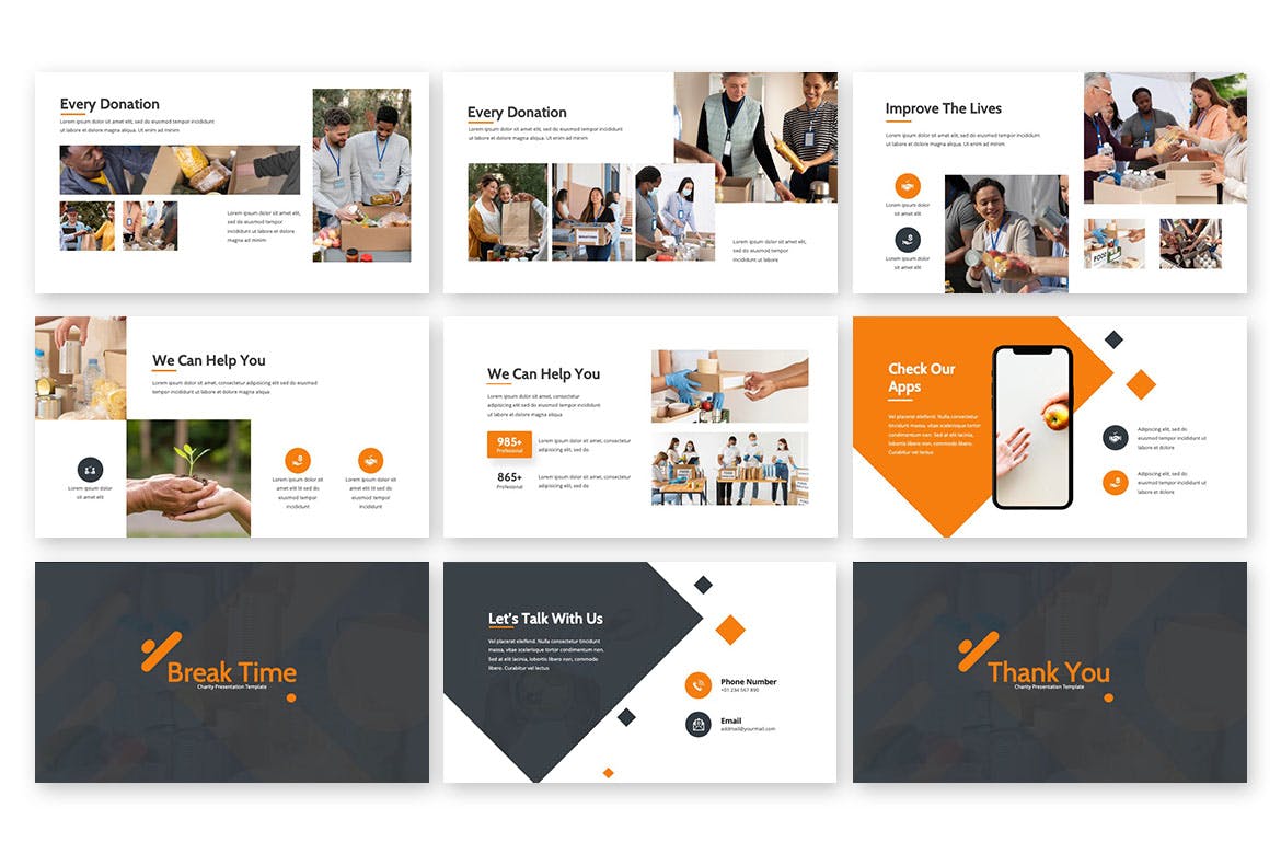 社会慈善爱心活动Powerpoint模板下载 Social Activity – Powerpoint Template 幻灯图表 sucaiwan.com