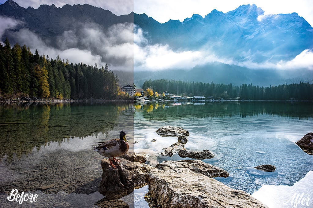 大自然风景照片处理Photoshop动作 Landscape Photoshop Actions 插件预设 sucaiwan.com