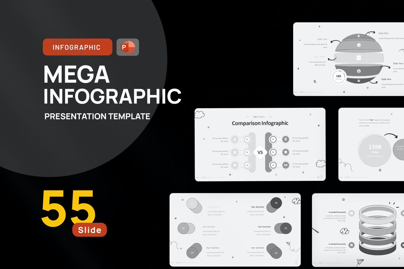 管状曲线/球体信息图表幻灯片演示PPT模板 Tube Curve, Sphere Infographic PowerPoint Template 幻灯图表 第1张-素材湾丨精选海外优质设计素材资源 管状曲线/球体信息图表幻灯片演示PPT模板 Tube Curve, Sphere Infographic PowerPoint Template 幻灯图表 sucaiwan.com