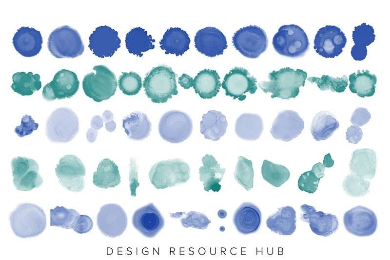 Procreate酒精流体画笔刷套装 笔刷资源 sucaiwan.com