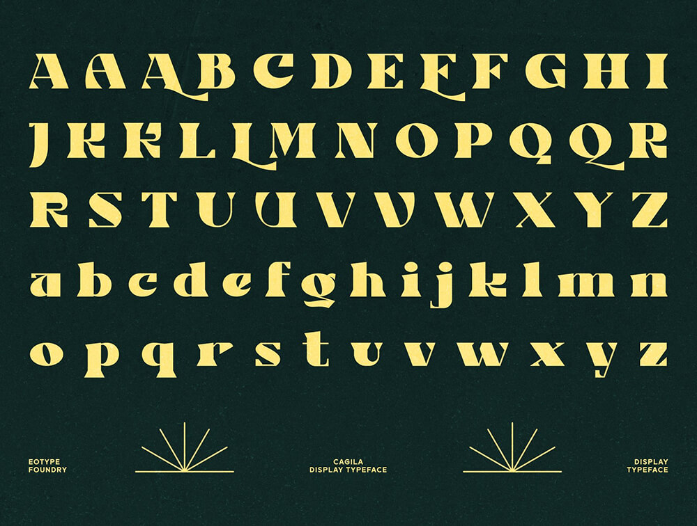 Cagila复古优雅衬线字体 设计素材 sucaiwan.com