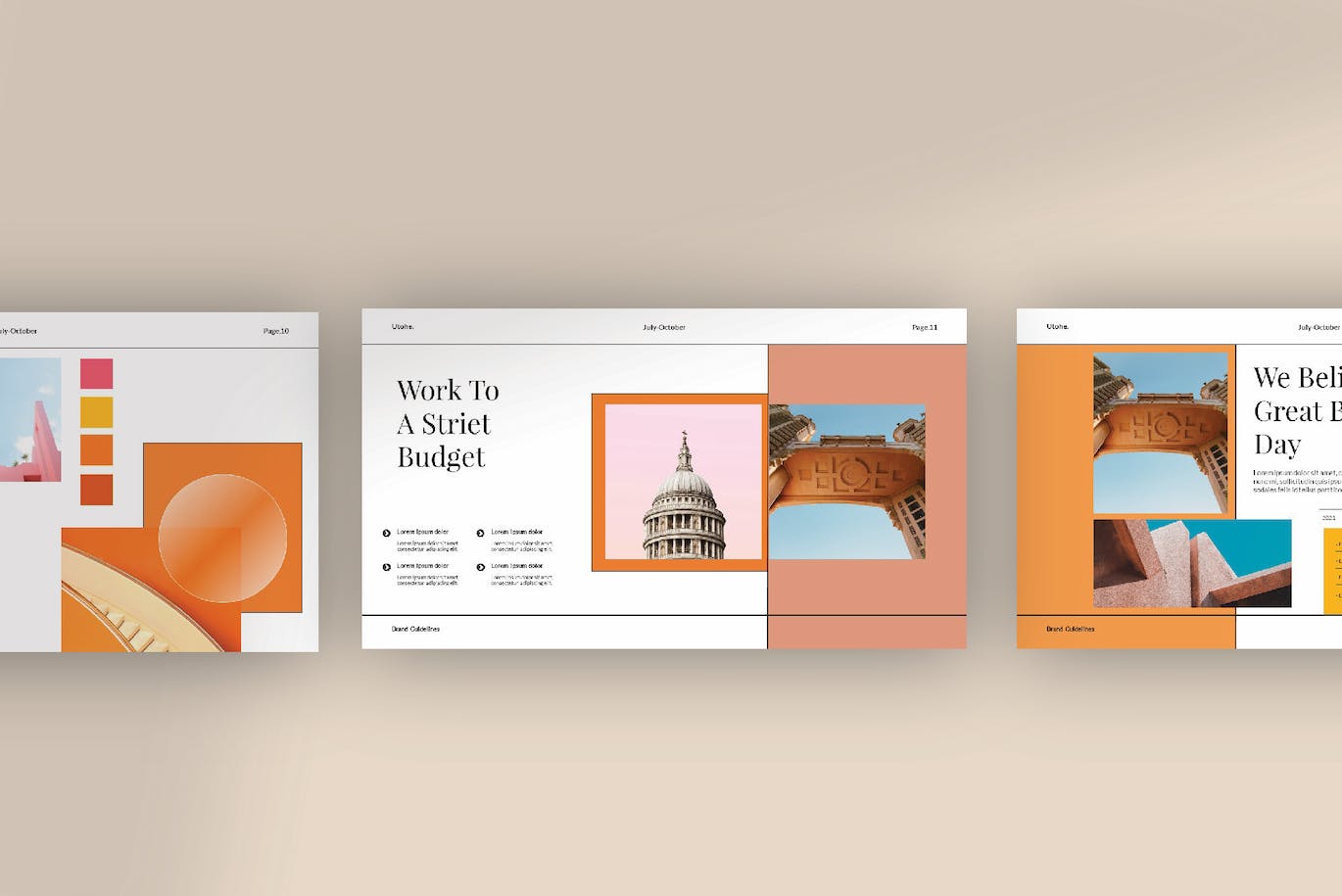 多用途公司演示PPT文稿 Utohe Powerpoint Template 幻灯图表 sucaiwan.com