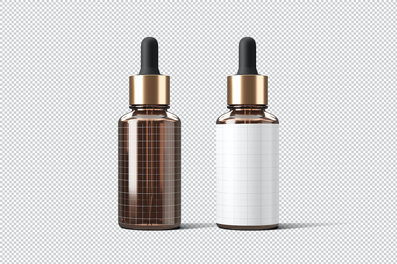 护肤品滴管瓶包装设计样机 Dropper Bottle Mockup 样机素材 sucaiwan.com