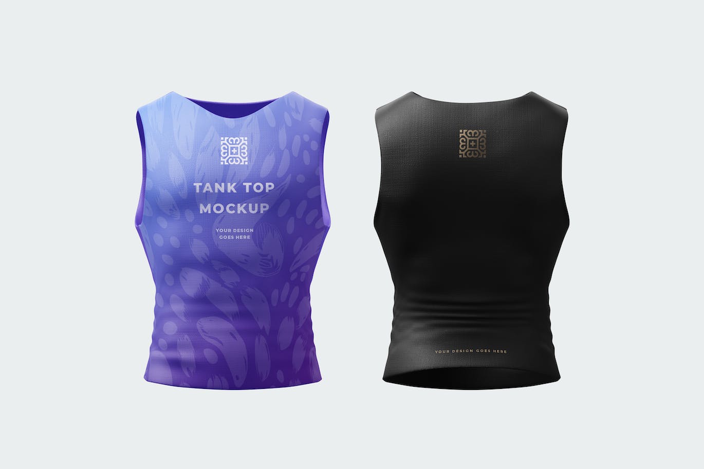 男性背心衬衫设计样机 Tank Top Shirt Mockup 样机素材 sucaiwan.com