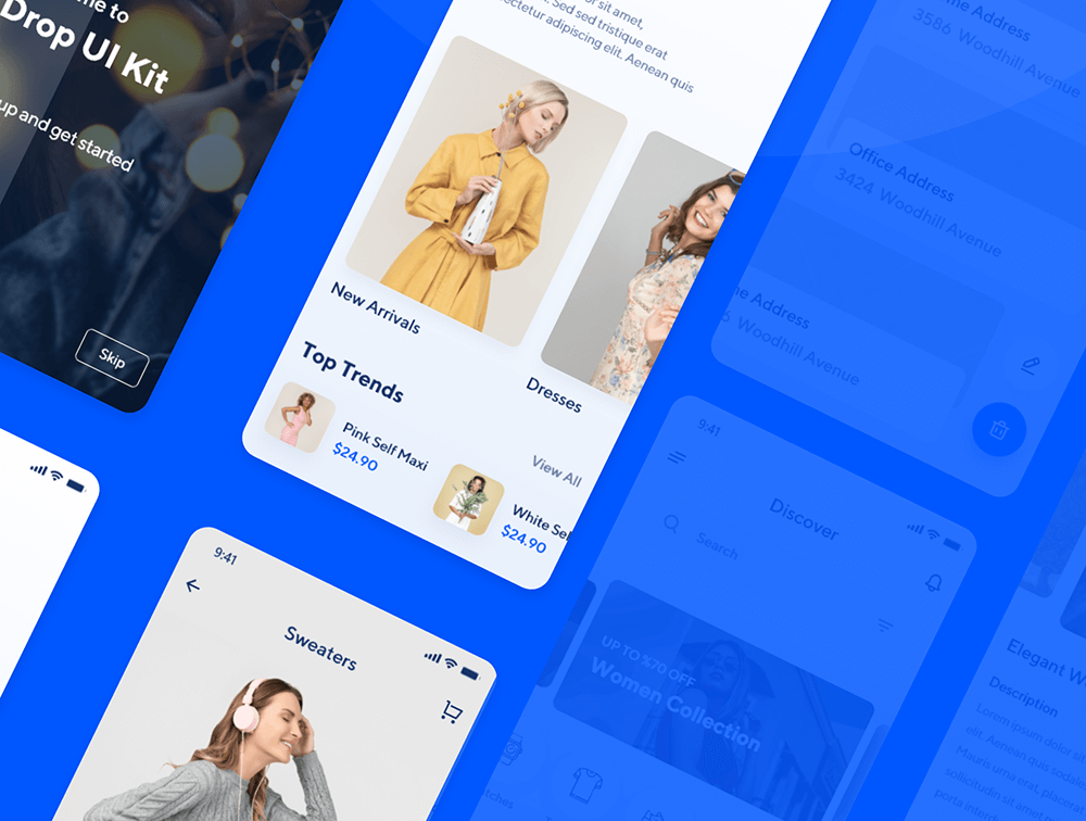 购物电商应用iOS UI 套件 APP UI sucaiwan.com