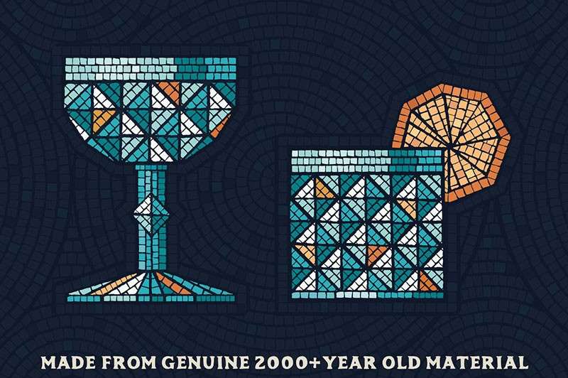 马赛克瓷砖纹理效果AI笔刷 笔刷资源 sucaiwan.com