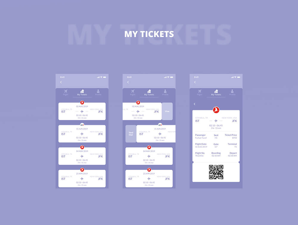 航班在线机票App UI模板 APP UI sucaiwan.com