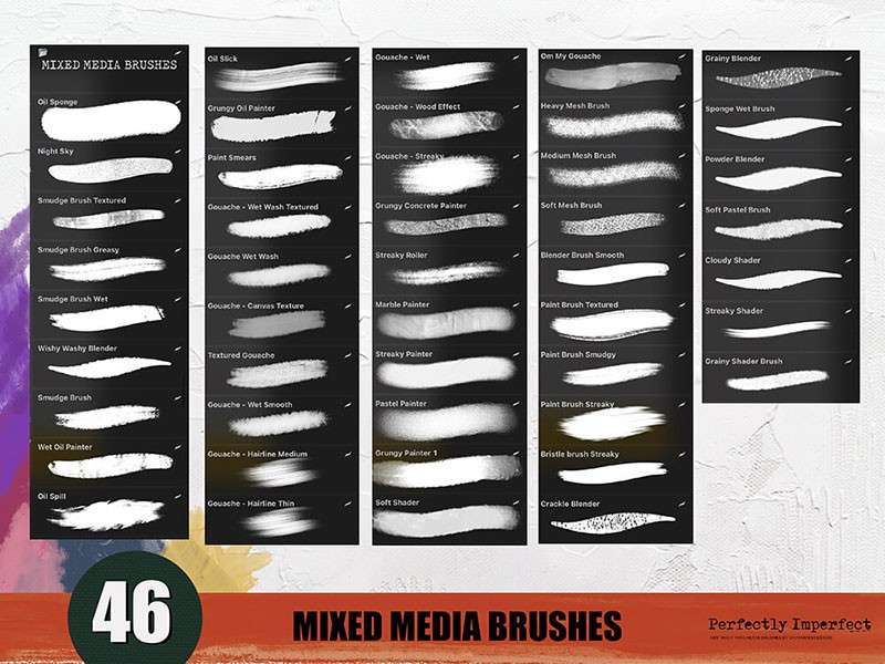 196个印象派艺术Procreate笔刷套装 笔刷资源 sucaiwan.com