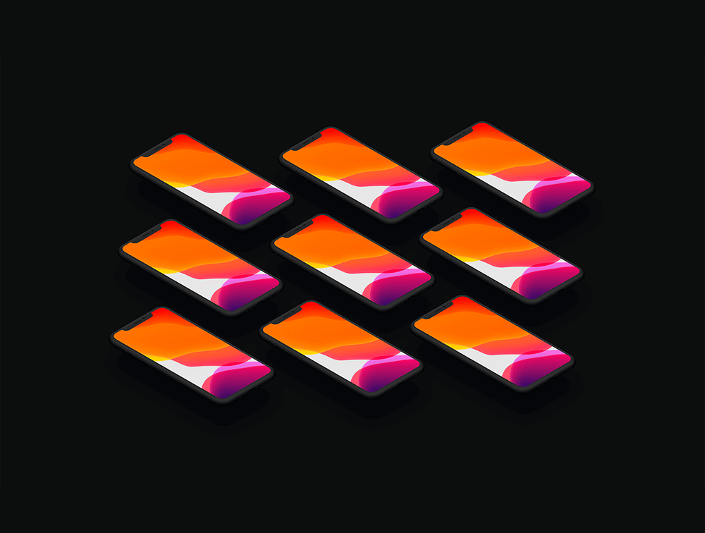 20 个iPhone 11 Pro手机粘土样机 样机素材 sucaiwan.com