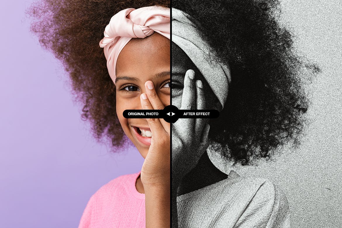 打印失真照片效果ps图层样式 Print Distortion photo effect 插件预设 sucaiwan.com