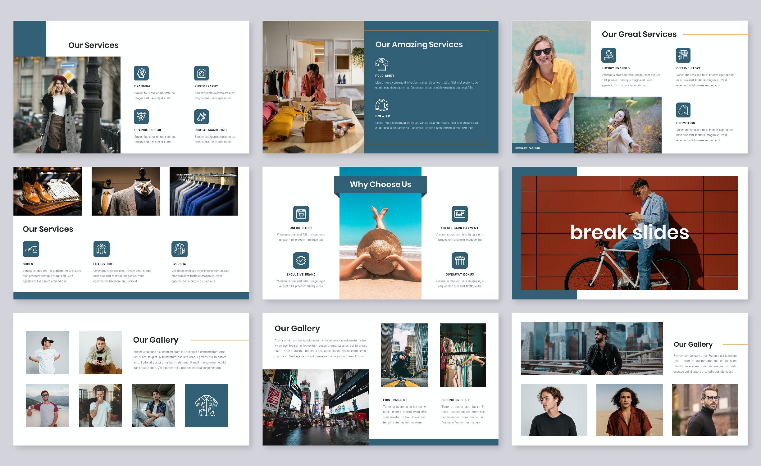 时尚品牌PPT演示文稿 Snekaze – Fashion PowerPoint Template 幻灯图表 第4张-素材湾丨精选海外优质设计素材资源 时尚品牌PPT演示文稿 Snekaze – Fashion PowerPoint Template 幻灯图表 sucaiwan.com