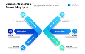 连接箭头信息图表模板 Connection Arrow Infographic