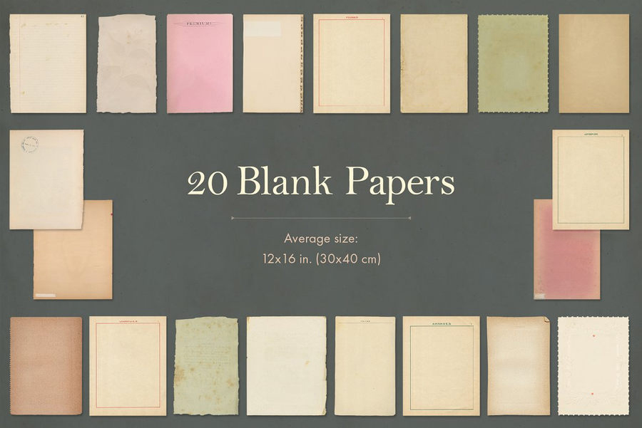 背景素材-165款复古风格纹理纸张及边框素材合集 图片素材 sucaiwan.com