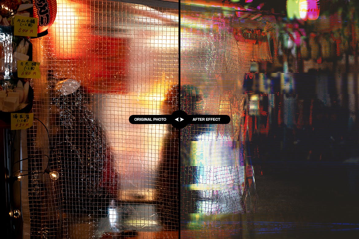 信号不良失真照片效果ps图层样式 Bad Distorted Signal photo effect 插件预设 sucaiwan.com