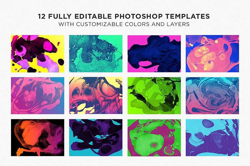 时尚高端抽象油漆图案背景，PNG PSD格式 图片素材 sucaiwan.com