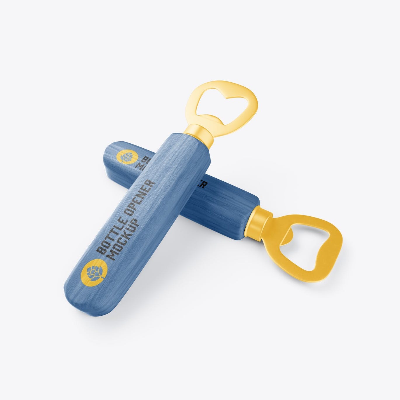 木手柄开瓶器包装设计样机 Wooden Opener Mockup 样机素材 sucaiwan.com