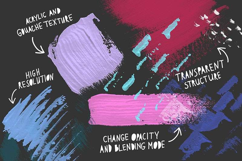 豪华水彩印章PS笔刷套装 笔刷资源 sucaiwan.com