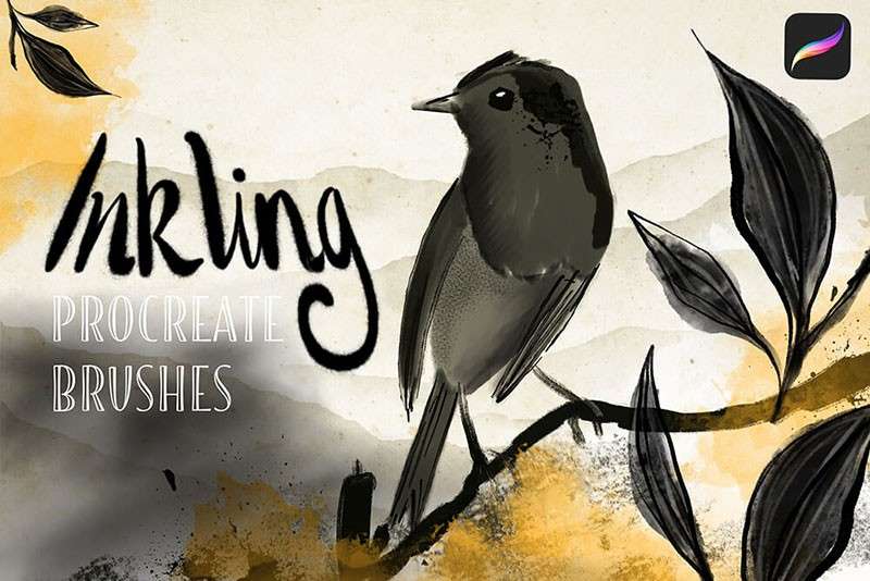 Procreate传统水墨画笔 笔刷资源 sucaiwan.com