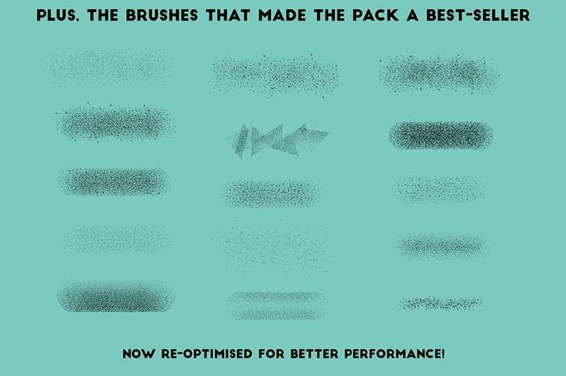 27个喷枪噪点填充AI笔刷 笔刷资源 sucaiwan.com