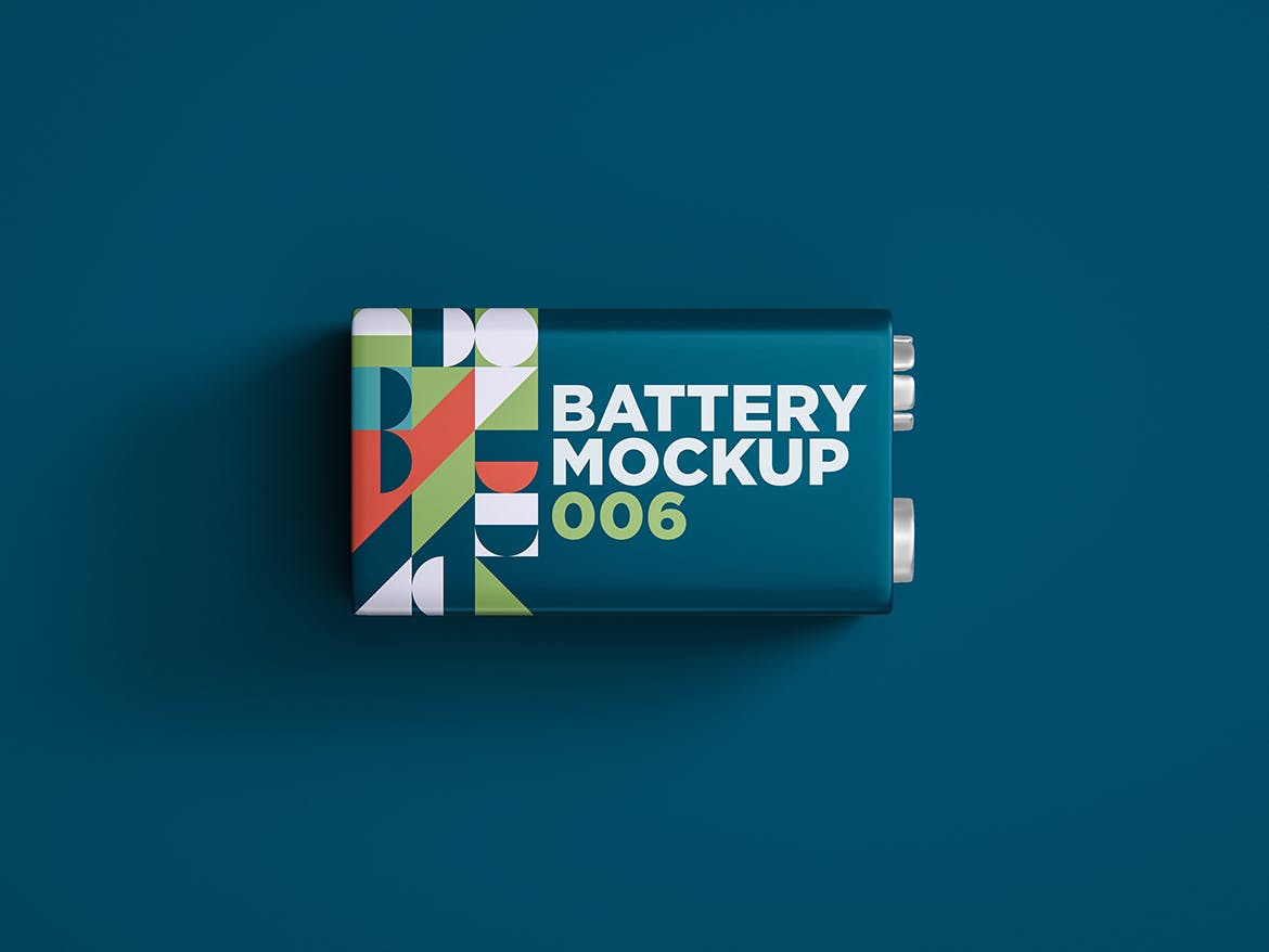 电池包装设计样机v6 Battery Mockup 006 样机素材 sucaiwan.com