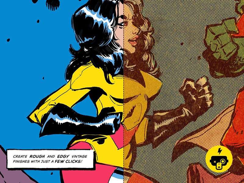 Affinity漫画复古纹理笔刷 笔刷资源 sucaiwan.com