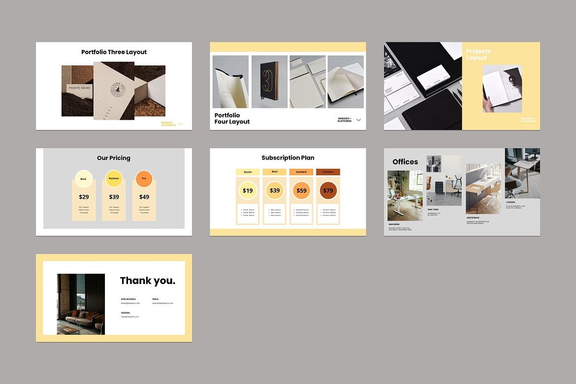 数字公司/企业PPT素材 Digital Company PowerPoint Template 幻灯图表 sucaiwan.com