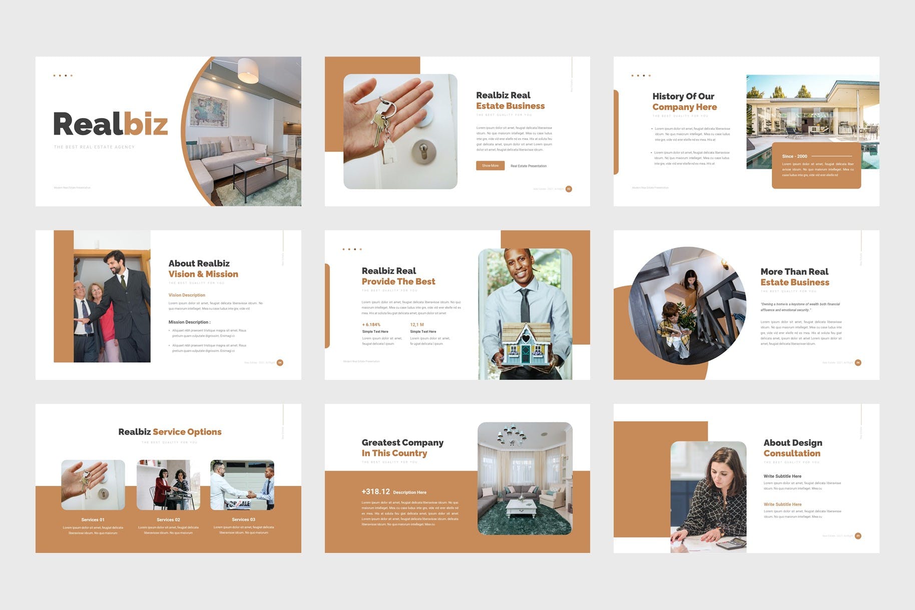 房地产业务PPT创意模板 Realbiz – Estate Business PowerPoint Template 幻灯图表 第2张-素材湾丨精选海外优质设计素材资源 房地产业务PPT创意模板 Realbiz – Estate Business PowerPoint Template 幻灯图表 sucaiwan.com