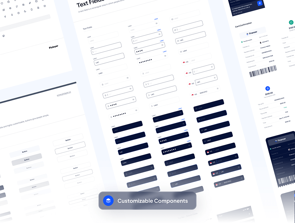 金融和数字钱包App应用程序UI套件 APP UI sucaiwan.com