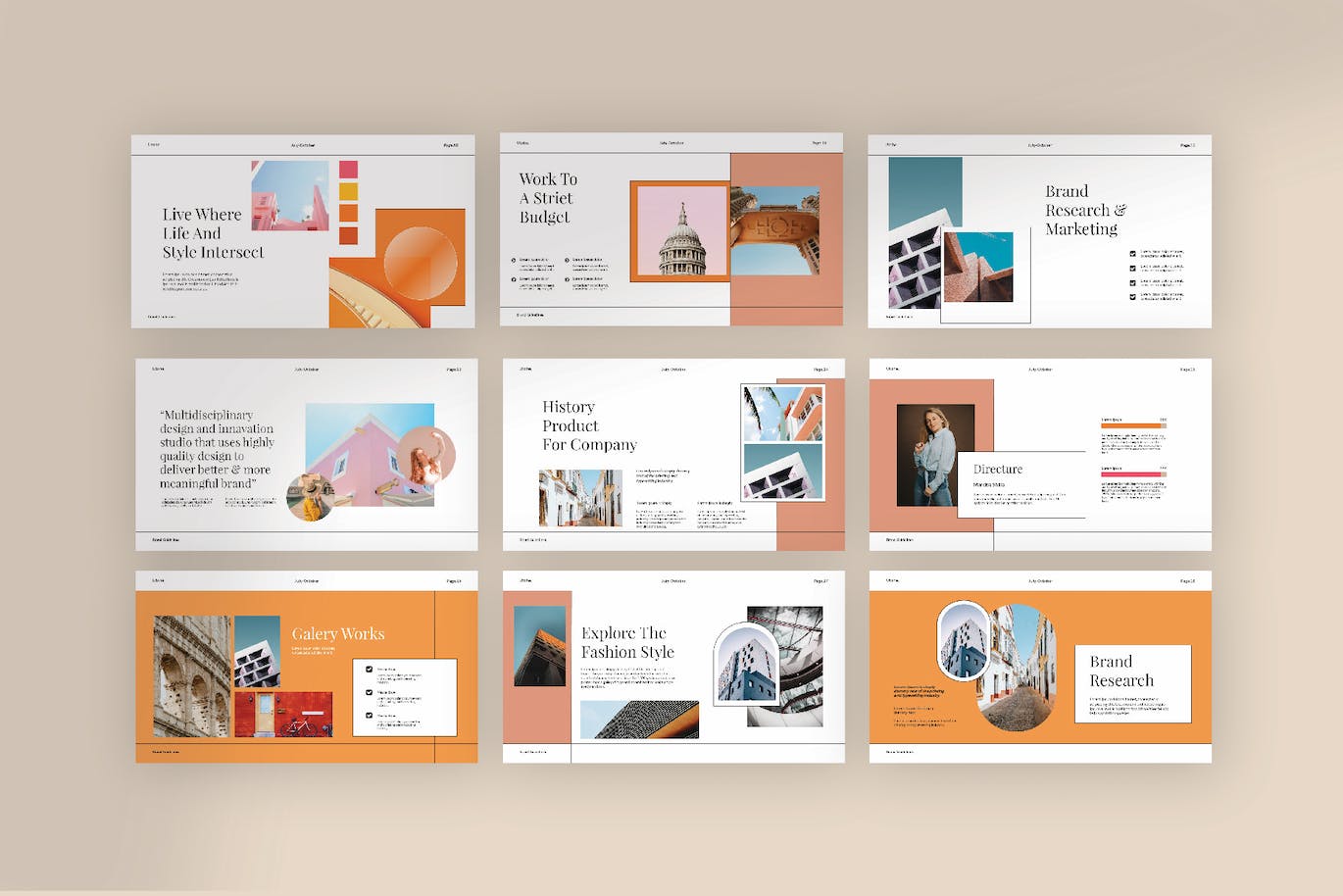 多用途公司演示PPT文稿 Utohe Powerpoint Template 幻灯图表 sucaiwan.com