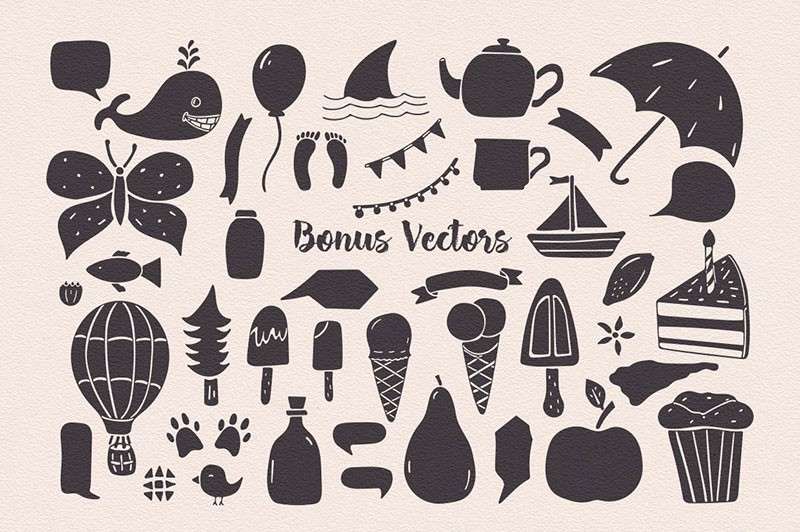 水彩墨迹艺术效果AI+PS笔刷套件 笔刷资源 sucaiwan.com