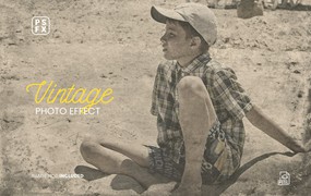 复古色调照片特效PS图层样式 Vintage Photo Effect