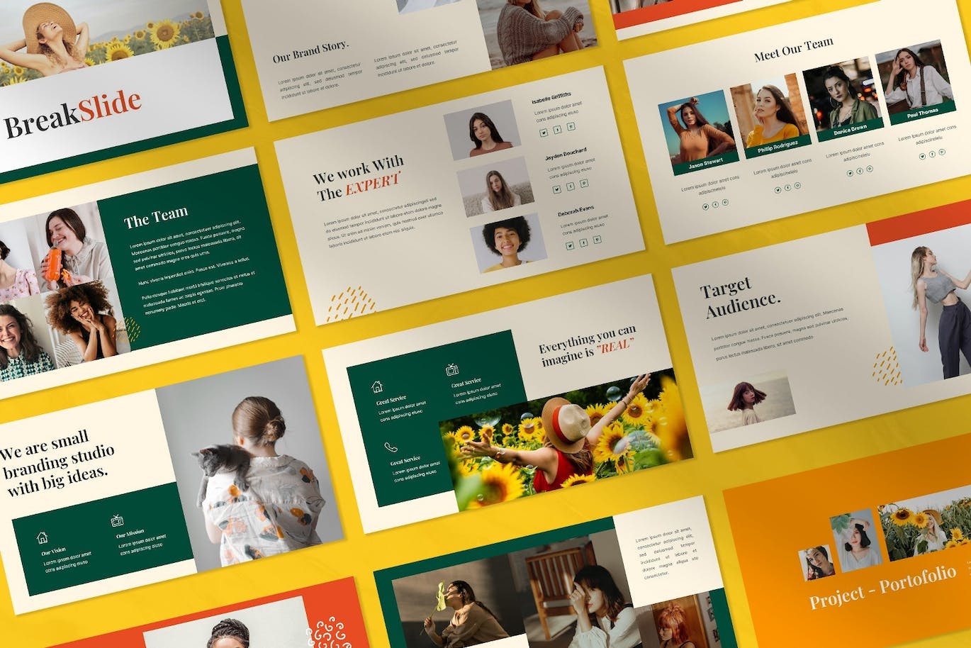 创意时尚宣传材料Powerpoint模板 Angelish – Creative Fashion Angelish Powerpoint 幻灯图表 sucaiwan.com