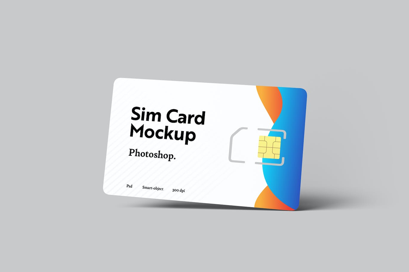 SIM手机卡设计样机模板 Sim Card Mockups 样机素材 sucaiwan.com