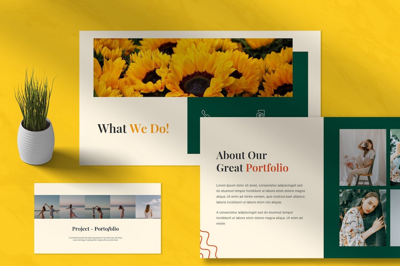 创意时尚宣传材料Powerpoint模板 Angelish – Creative Fashion Angelish Powerpoint 幻灯图表 sucaiwan.com