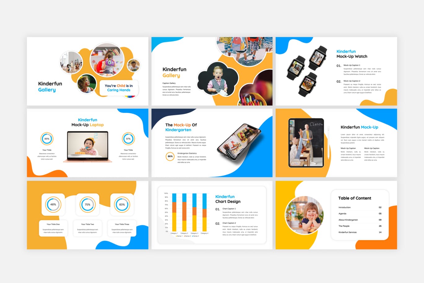 幼儿园&学前教育Powerpoint模板 Kinderfun – Kindergarten & Preshool PowerPoint 幻灯图表 第7张-素材湾丨精选海外优质设计素材资源 幼儿园&学前教育Powerpoint模板 Kinderfun – Kindergarten & Preshool PowerPoint 幻灯图表 sucaiwan.com