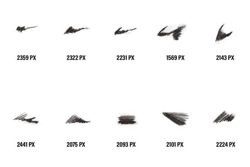 自然的木炭装饰PS笔刷 笔刷资源 sucaiwan.com