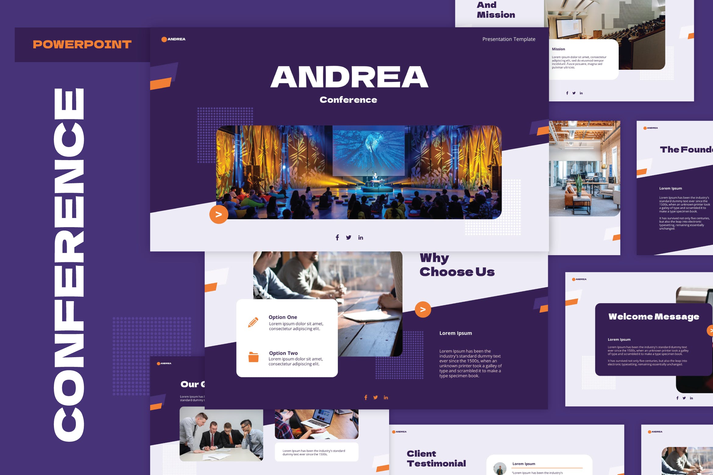 会议培训Powerpoint模板 Conference Training Powerpoint Template 幻灯图表 sucaiwan.com