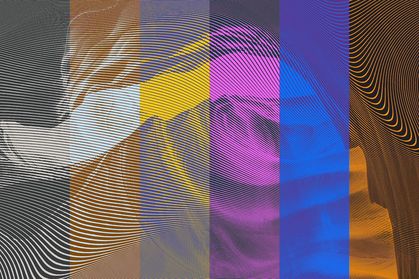 波浪线条图案照片特效PS图层样式 Wavy Lines Photo Effect 插件预设 sucaiwan.com