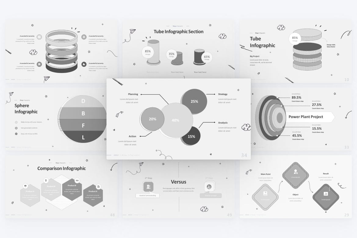 管状曲线/球体信息图表幻灯片演示PPT模板 Tube Curve, Sphere Infographic PowerPoint Template 幻灯图表 第3张-素材湾丨精选海外优质设计素材资源 管状曲线/球体信息图表幻灯片演示PPT模板 Tube Curve, Sphere Infographic PowerPoint Template 幻灯图表 sucaiwan.com