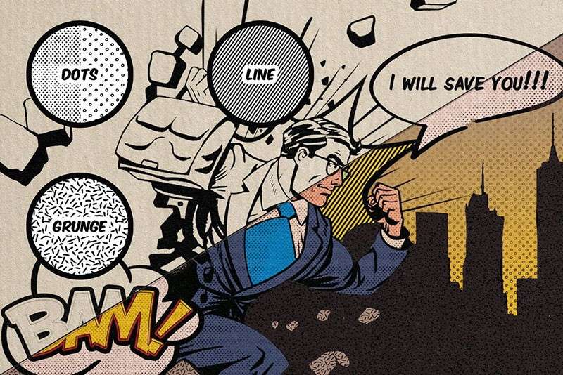 复古半色调图案PS和Procreate笔刷 笔刷资源 sucaiwan.com