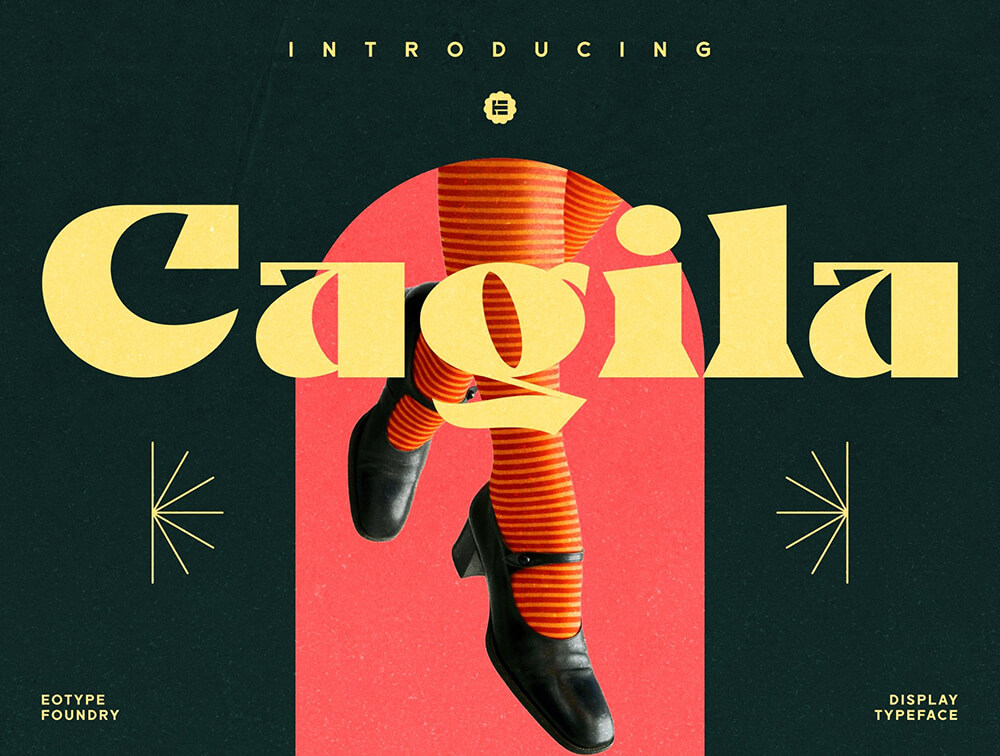 Cagila复古优雅衬线字体 设计素材 sucaiwan.com