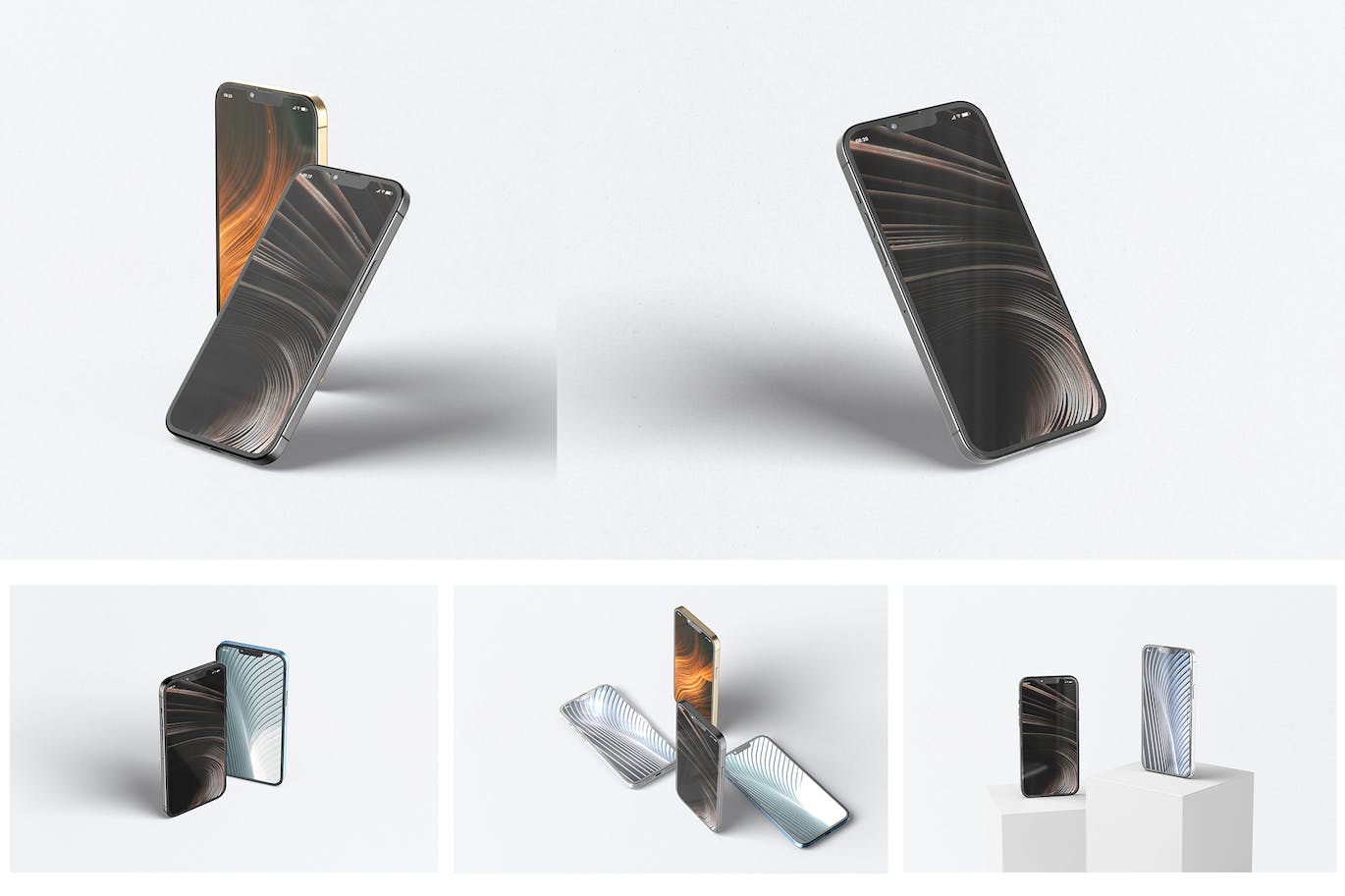 iPhone 13 Pro Max苹果手机样机 Phone 13 Pro Max Mockup 样机素材 sucaiwan.com