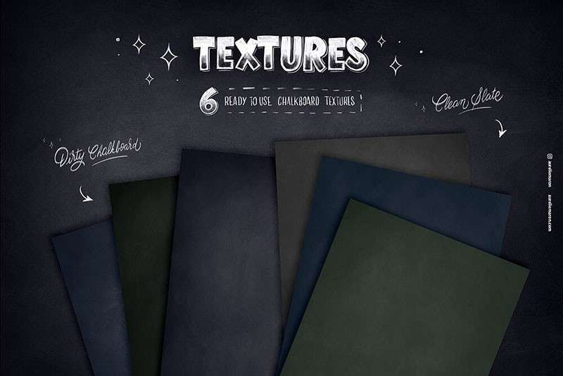 黑板粉笔艺术Procreate笔刷 笔刷资源 sucaiwan.com