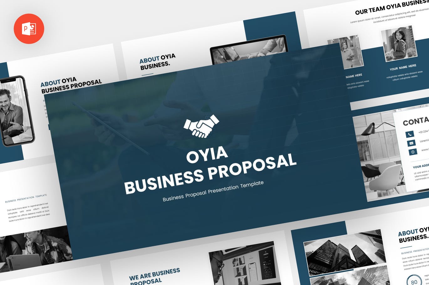 商务建议书提案PowerPoint演示模板 Oyia – Business Proposal Powerpoint Template 幻灯图表 第1张-素材湾丨精选海外优质设计素材资源 商务建议书提案PowerPoint演示模板 Oyia – Business Proposal Powerpoint Template 幻灯图表 sucaiwan.com